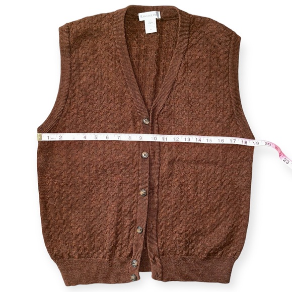 H. STOCKTON X ATLANTA Vintage Merino Wool Knit Waistcoat - Picture 4 of 4